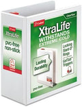 Cardinal Products - Cardinal - ClearVue XtraLife Slant-D Presentation Binder, 4" Capacity, White - Sold As 1 Each - Locking Slant-D rings with GelTab™ open and close triggers hold more, stay aligned and won't accidentally open and spill. - Nonstick cle... by Cardinal