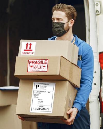 Full Sheet Shipping Labels 8.5 x 11 for Laser & Inkjet Printers, 500 Sheets 500 Labels Self Adhesive Full Page Labels 8.5 x 11 White, Whole Page Label Stickers, Mailing Label Sheets - Image 6