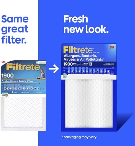 Filtrete 14x18x1 Air Filter, MERV 13, MPR 1900, 2 HVAC Filters - Image 2