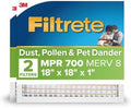 Filtrete 18x18x1 Air Filter, MERV 8, MPR 700, 2 HVAC Filters by Filtrete