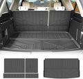 Cargo Mat Compatible with 2018-2024 Ford Expedition Max/Lincoln Navigator L Cargo Liner Seatback Protector for Expedition Max/Navigator L Accessories(18-24 Expedition Max/Navigator L) by HUYINPJ