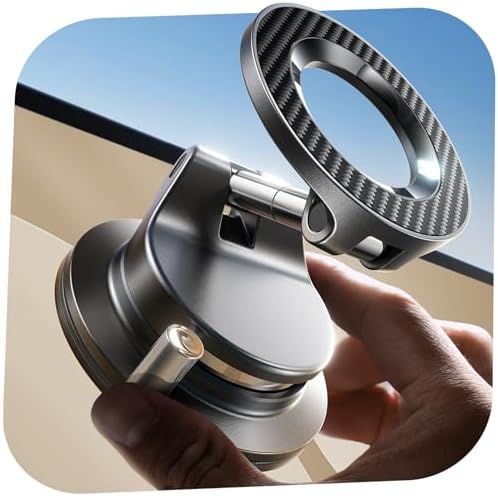 LISEN for MagSafe Car Mount [3800gf Strong Magnet&90+LBS Suction] 360 Adjustable Vacuum Magnetic Phone Holders for Your Car, for iPhone 18 Pro Max 17 16 15 14 13 12 Plus Air for Shower All Smartphone by Lisen