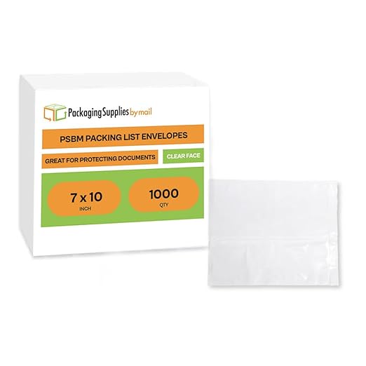 7"x 10" Clear Enclosed Packing Envelope Plain Face Usable Dim 6.5" x 9.5" - Image 2