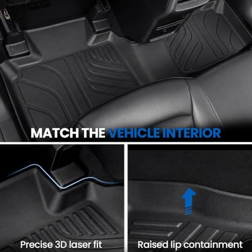 Floor Mats for Ford Edge 2015-2025, with Cargo Mat Backrest Mats - Image 4
