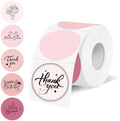 1.5 inch Round Thermal Label,Pink Thermal Sticker Labels,Direct Thermal Printer Label for DIY Logo Design,Thanks Card,500 Labels/1 Roll by Unknown