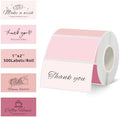2''x1'' Pink Direct Thermal Barcode Labels,Self-Adhesive Thermal Printer Stickers for Address Design DIY Logo Business by Unknown