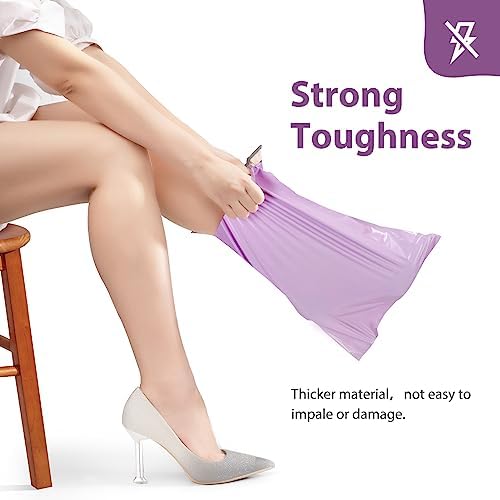 Fuxury Poly Mailers 12x15.5 Inch 1000 Pack, Bulk Shipping Bags for Clothing, Strong Adhesive Shipping Envelopes for Small Business Suppliers,Waterproof Mailers Poly Bags Mailing Envelopes Light Purple - Image 3