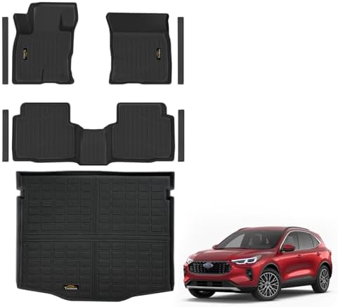 Floor Mats & Cargo Liner Custom Fit for Ford Escape Gas 2020-2025 2026 by YonMeoo