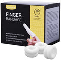 Dimora Finger Cots, Pack of 60 (Large Size) Finger Protectors, Breathable Bandages for Wound Care, Stretchy Sleeves for Gardening, Fitness and Cargo Handling, White by Dimora