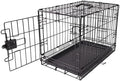 Amazon Basics Portable, Foldable Metal Wire Small Dog Crate with Removable Tray, Divider Panel, Single Door, Easy to Assemble, 24" x 18" x 20", Black by AmazonBasics