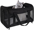 Cat Carrying Case - Pet Carrier Airline Approved, Protable and Breathable Pet Travel Carrier Removable Fleece Pad, Collapsible Cat Carrier Dog Carrier for Medium Cats Small Cats Dogs (X-Large, Black) by home