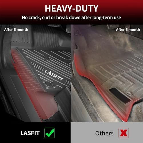 LASFIT Floor Mats for Ford F-150 2015-2026 SuperCrew, w/o Fold Flat Storage - Image 4
