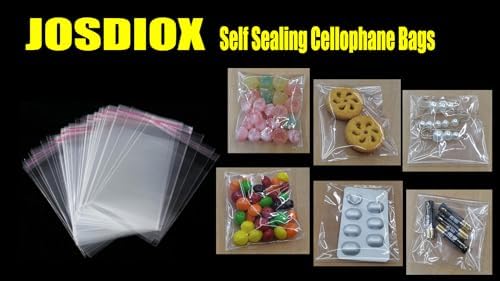 JOSDIOX Self Sealing Cellophane Bags Self Adhesive,3X4 Inches Clear Resealable Cellophane Bags 3x4 inch100 Pcs - Image 5