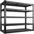 Romorgniz Heavy Duty Garage Shelving,78 H 5-Tier Metal Storage Shelves Unit,3000 lbs Capacity Adjustable Shelving Rack with Dual Wire Decking, 55.1" W x 26" D for Warehouse Basement Pantry Factory by Romorgniz