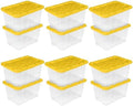 Sterilite Industrial Storage Box with Lids for Garage, 27 Gallon, 12-Pack by Sterilite