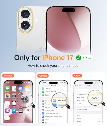 FNTCASE for iPhone 17 Case, Compatible with Magsafe, Glass Screen Protector - Image 2