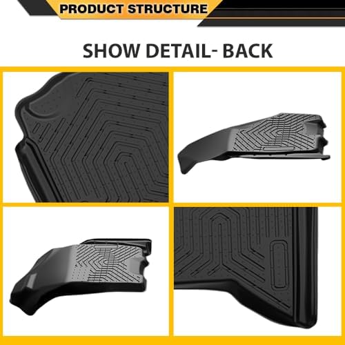 G-PLUS TPE 3PCS Cargo Liners Fit 2009-2018 Dodge Ram Crew Cab - Image 7
