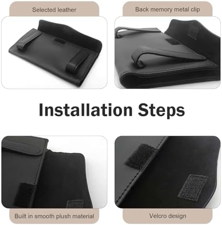 WZP Car Visor Tissue Holder, PU Leather Version Hanging Tissue Holder in Car, Slim Visor Mount Paper Napkin Organizer, Universal for Most Vehicles (Black) - Image 6