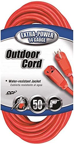 50ft SJTW 14/3 Outdoor Ext Cord W/ Lighted End (Red) by Southwire