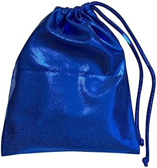 LIL'FOX 8"x10" Drawstring Gymnastics SMALL GRIP BAG 26x20cm - Lightweight Bag for Personal Equipment - Shiny Foil Rhinestones - Image 4