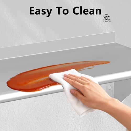 HARDURA 2 Pack Stainless Steel Shelf 12" X 36", 180LB - Image 6