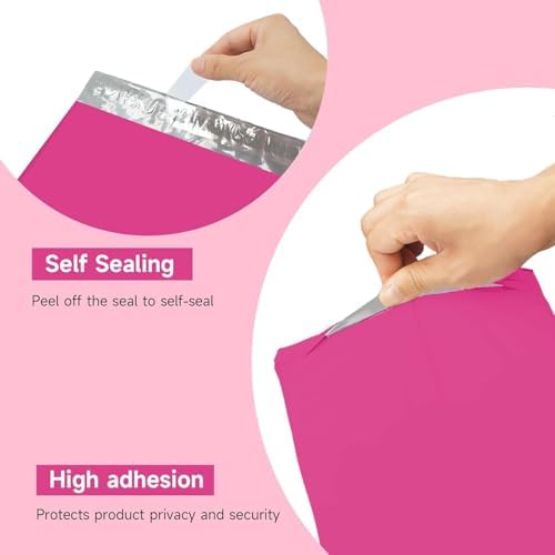 KKBESTPACK Pink Poly Mailers 10x13 in, Shipping Bags, 50 Pcs - Image 3