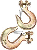 3/8" Chain Hooks, 2‑Pack Heavy Duty Clevis Slip Hook for Trailers by YEAZHEN