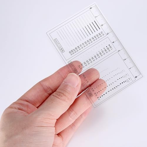 HARFINGTON 3pcs High Precision SEC Size Estimation Chart 88x58mm Transparency Flaw Detection Film Ruler for Diameter Area and Line Width Defects Measuring - Image 6