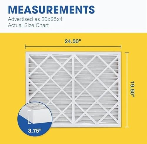 Aerostar Air Filter 20x25x4 MERV 11 AC Filter, HVAC, Furnace Filter, 4 Pack - Image 5