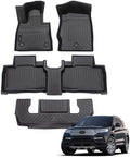 AUXKO All Weather Floor Mats for Ford Explorer 2026 2025-2020 6 Seat by AUXKO