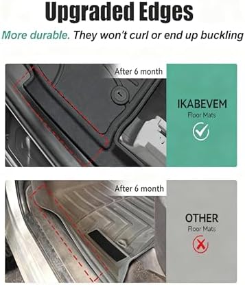 IKABEVEM Floor Mats for 2021-2026 Genesis GV80 7 Seats (Not for Coupe) - Image 3