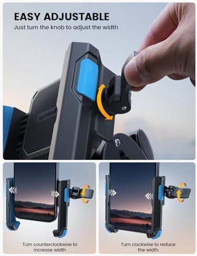 Lamicall Motorcycle Bike Phone Mount, 1s Lock Bike Phone Holder - Image 2