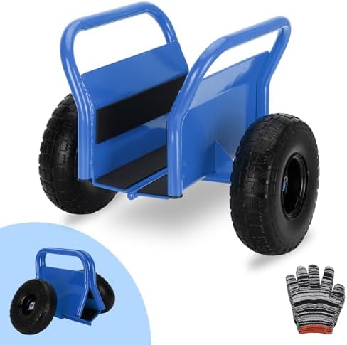Heavy Duty Panel Dolly Slab Dolly 10 Inch Solid Rubber Tires by Unknown