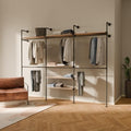 pamo Appendiabiti da Parete con Ripiani – 296x222x32 cm, fino a 460 kg by pamo