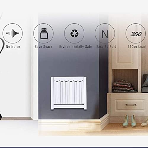 Foldable Wall Mounted Bench with 150kg Capacity for Entryway Bathroom or Living Room Stylish Hollow Design Perfect for Small Spaces - Image 5