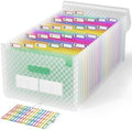 ABC life 26 Pockets Accordion File Organizer, Expanding File Folder, Green by ABClife