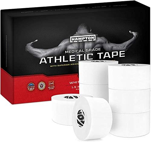 Hampton Adams Athletic Tape Multi Pack, Sports Medical Grade, Easy Tear by Hampton+Adams