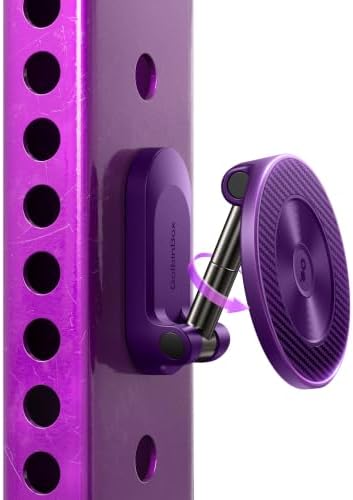GolbinBox Magnetic Phone Holder for Gym,Adjustable Tripod Mount Ring Purple by GolbinBox