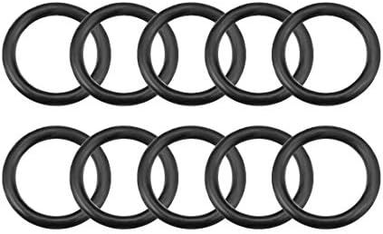 uxcell Nitrile Rubber O-Rings 7.5mm OD 5.5mm ID 1mm Width, Metric Nitrile Rubber Sealing Gasket, Pack of 10 by uxcell
