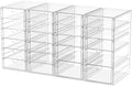 caktraie 4-Pack 22-Drawer Acrylic Storage & Makeup Organizer for Desk by shoeboxesanddeskorganizers