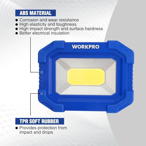 WORKPRO LED Work Light, Rechargeable Magnetic Work Lights, 2000LM, 4 Modes - Image 5