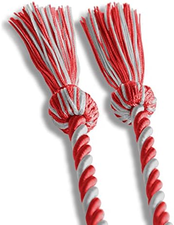 Endea Graduation Single Honor Cord Two-Color (Red/White) - Image 4
