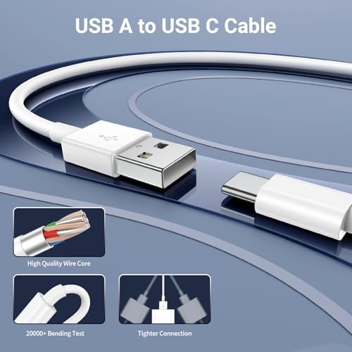 Car Carplay Cable for iPhone 17 16 15 Pro Max Plus,4Pack [2x3.3FT+2x6FT] Apple USB A to USB C Cable for iPhone 17 16 15 Pro Max Car Charger Cord Fast Charging Cable for iPad Pro 13/12.9/11/Air - Image 4
