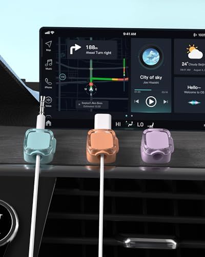 Magnetic Cable Clips, Cute Desk Charger Cord Holder - Image 6