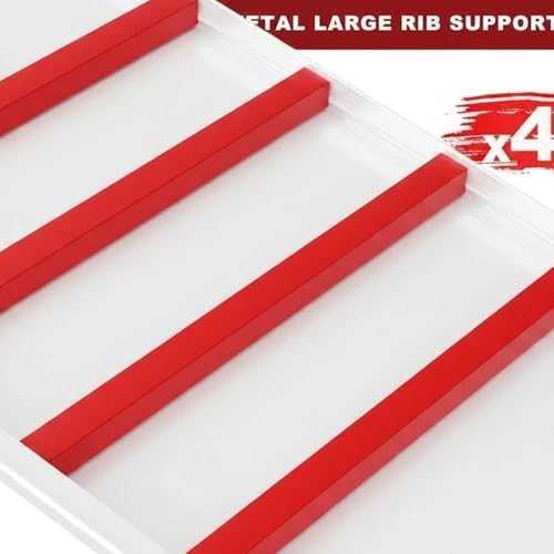 65" W Garage Shelving Unit, 65" W x 20" D x 84" H, Heavy Duty Garage Storage Shelves, 5 Tier Storage Rack Shelf, Industrial Adjustable Shelves for Basement Warehouse, White - Image 6