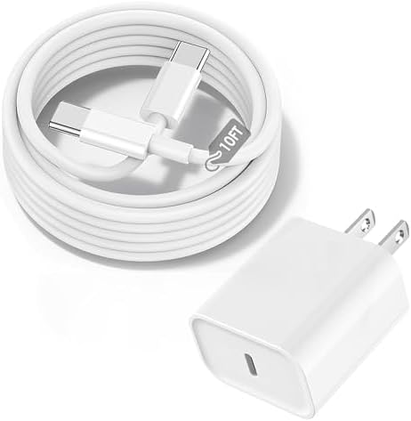 10FT iPhone 17 16 15 Fast Charger,20W iPhone 17 Charger Fast Charging USB C by TrimDish