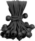 60PCS Skytened 6inch Black Ball Bungee Cords by Unknown