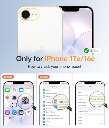 FNTCASE for iPhone 17e/ iPhone 16e Case, Fit for Magsafe, Screen Protector - Image 2