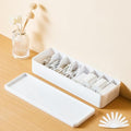 Tatuo Cord Organizer Box with Lid, White, 1 Pack by Tatuo