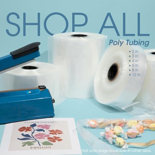 4" Wide LDPE Flat Poly Tubing Mini Roll, 4" W x 1000' L, 2 Mil - Image 7